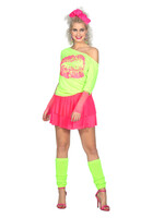 Wilbers & Wilbers Shirt lips 80's neon - groen