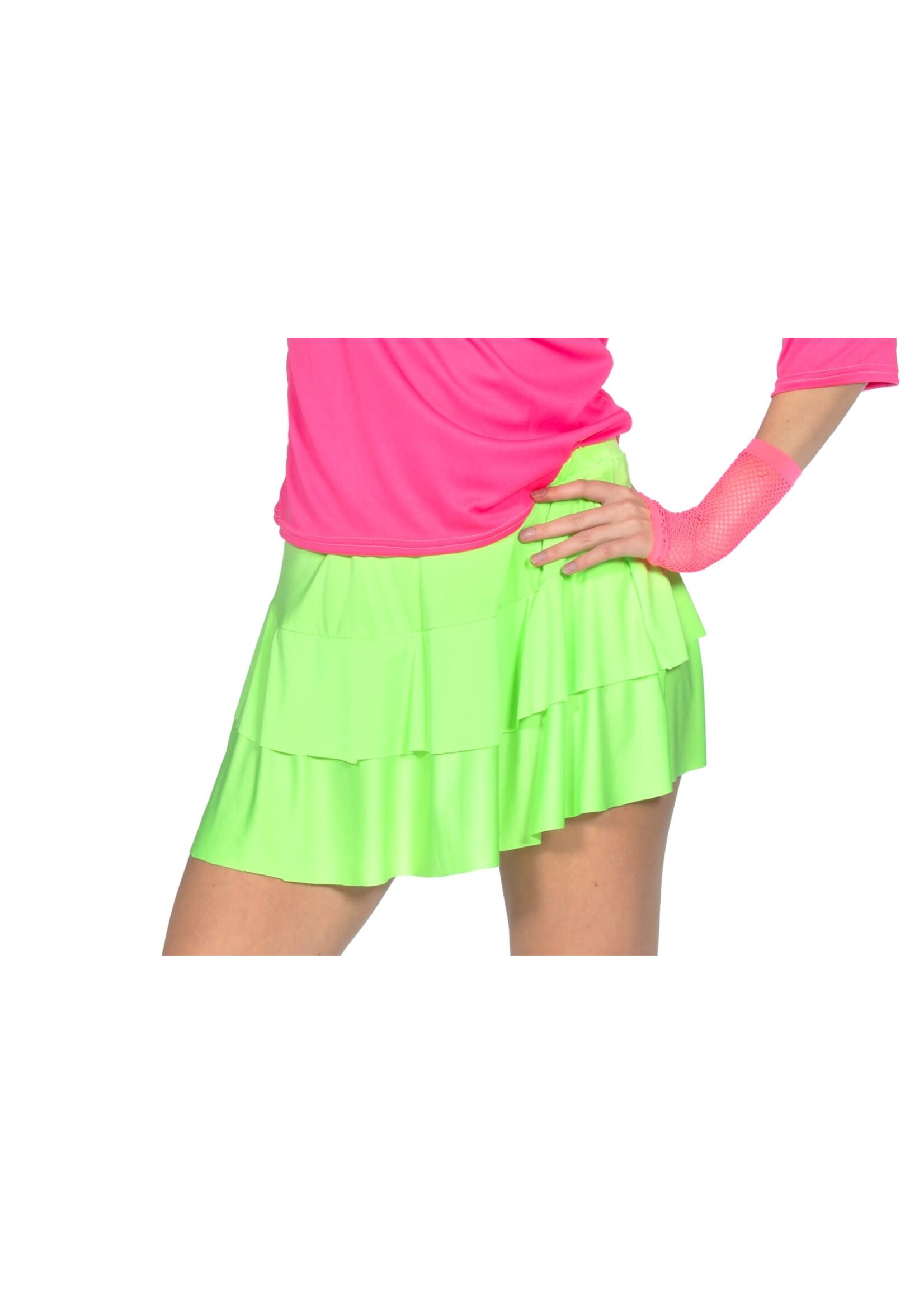 Wilbers & Wilbers Rok party laagjes neon-groen