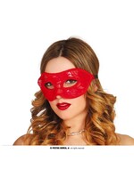 Fiestas Guirca Masker pailletten rood