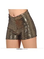 Fiestas Guirca Broek gouden pailletten kort