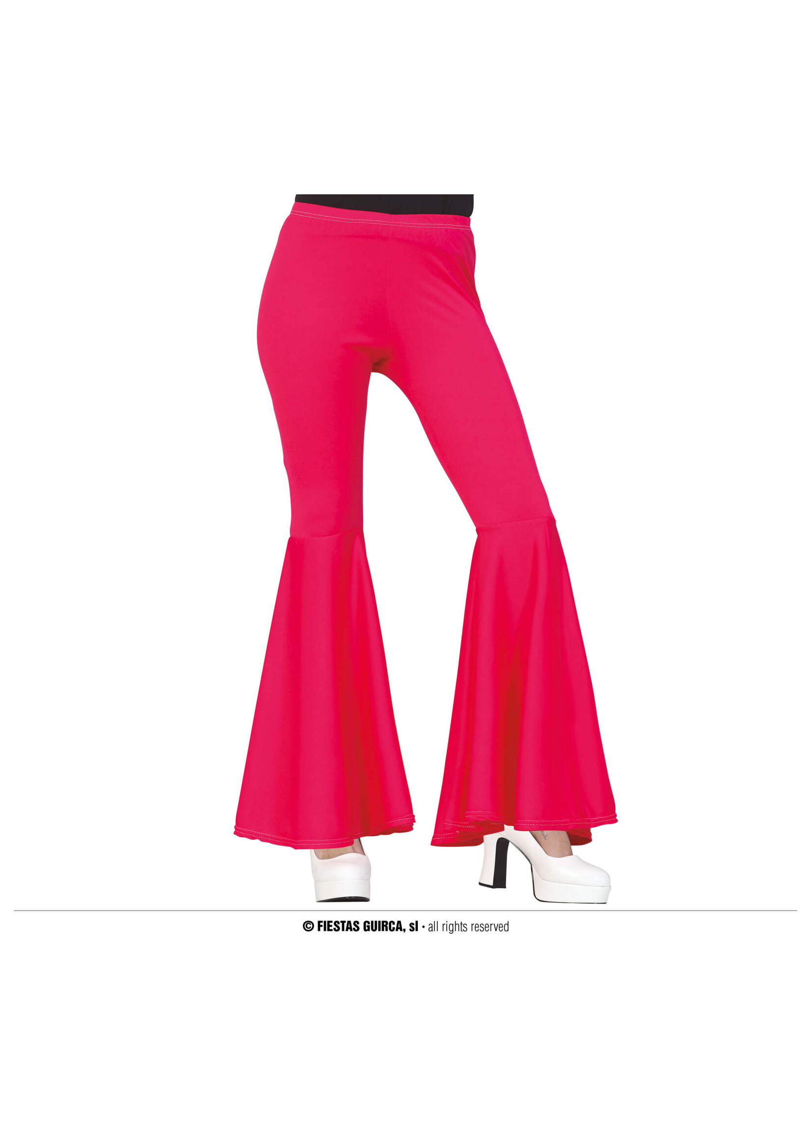 Feestkleding Breda Broek Roze elastisch jaren 70