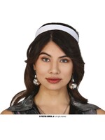 Feestkleding Breda Oorbellen als discobal zilver