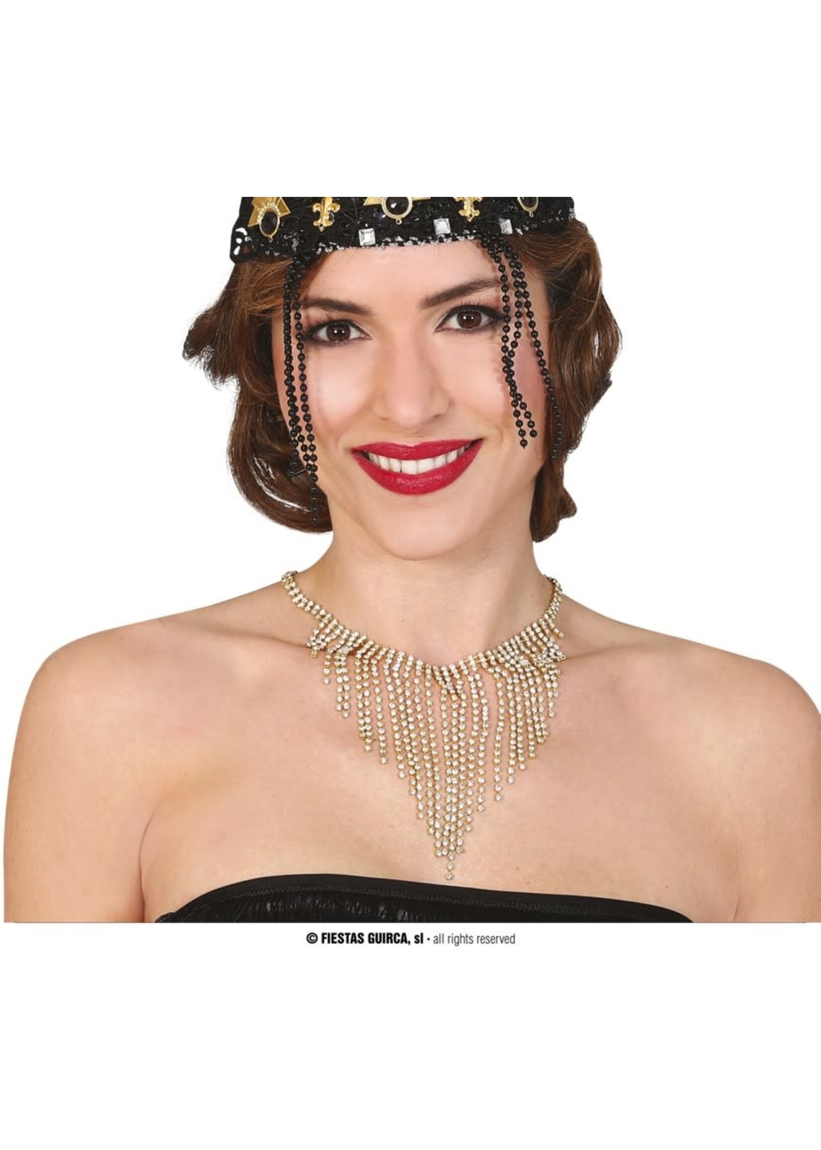 Fiestas Guirca Ketting met "diamantjes"