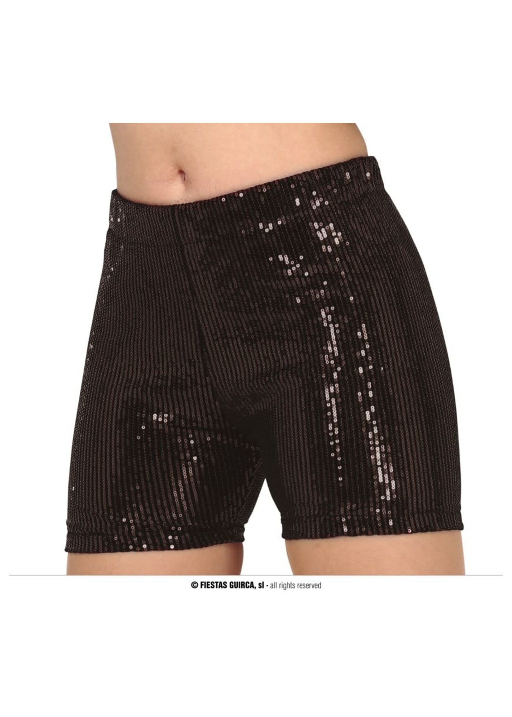 Fiestas Guirca Broek zwarte pailletten kort
