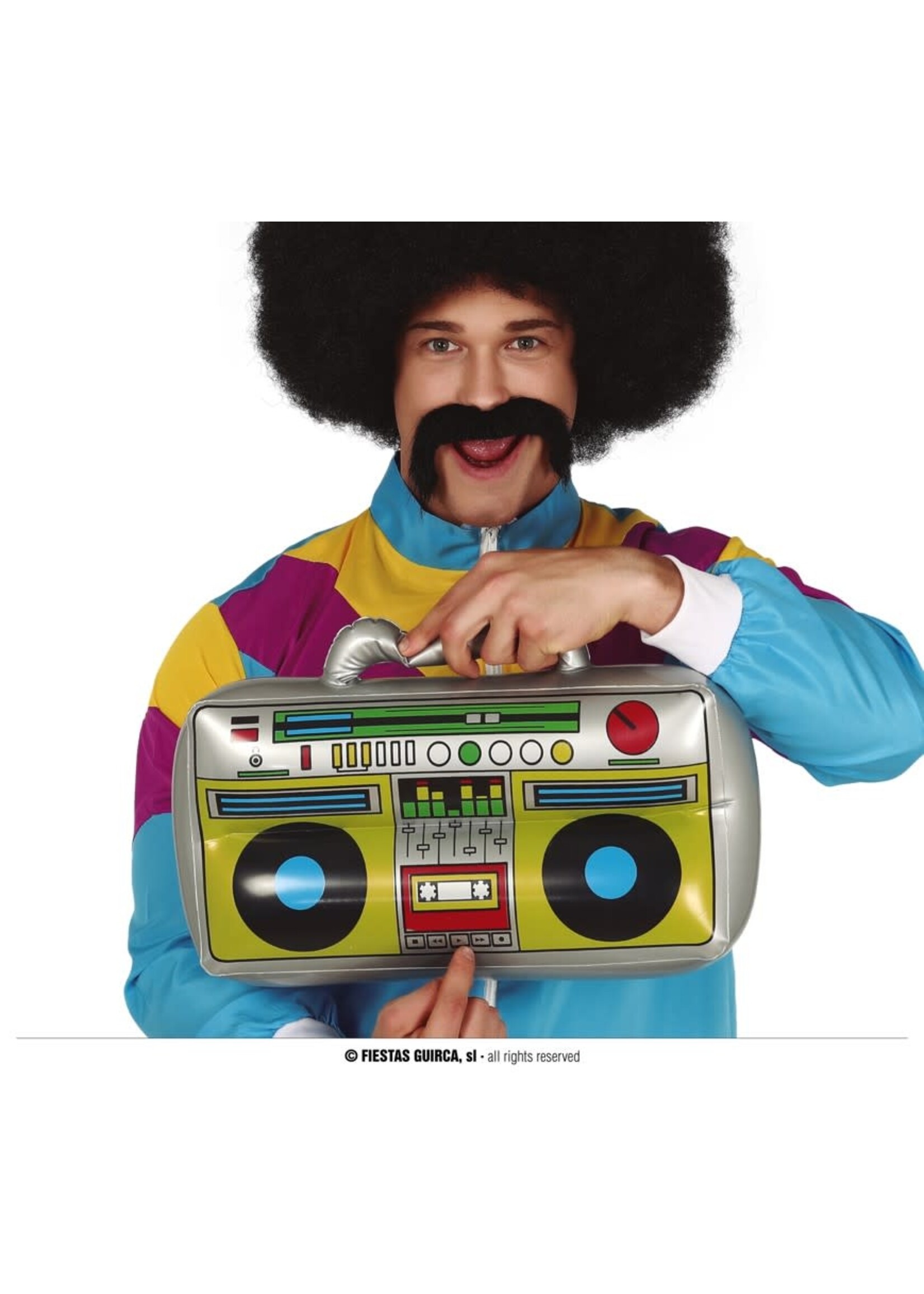 Fiestas Guirca Opblaasbare retro radio