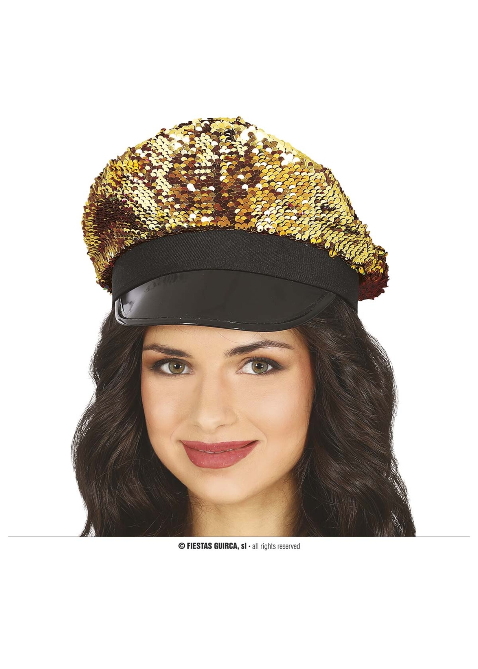 Fiestas Guirca Pet met gouden pailletten