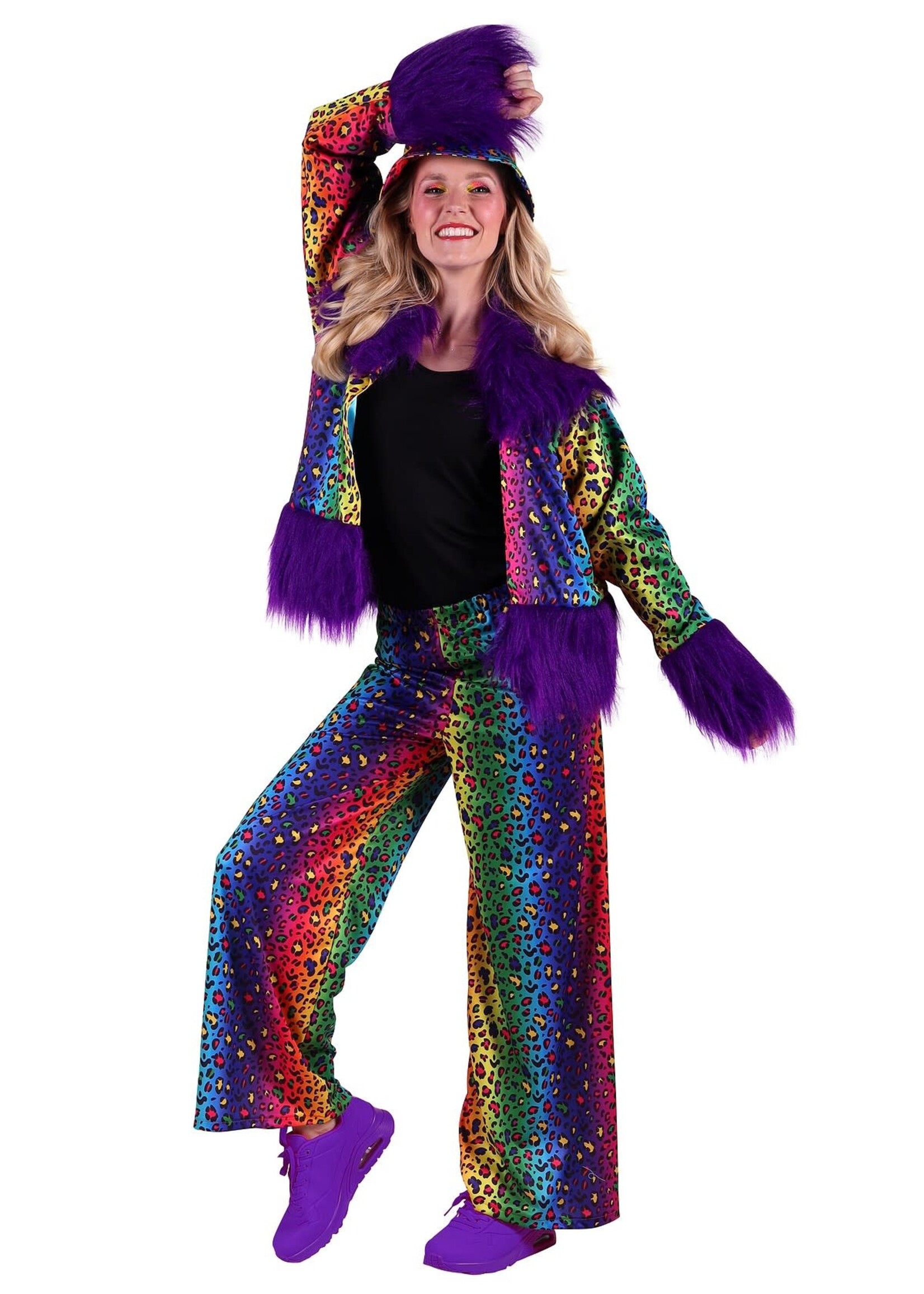 Thetru Dameskostuum Manic Panic Colour Panter
