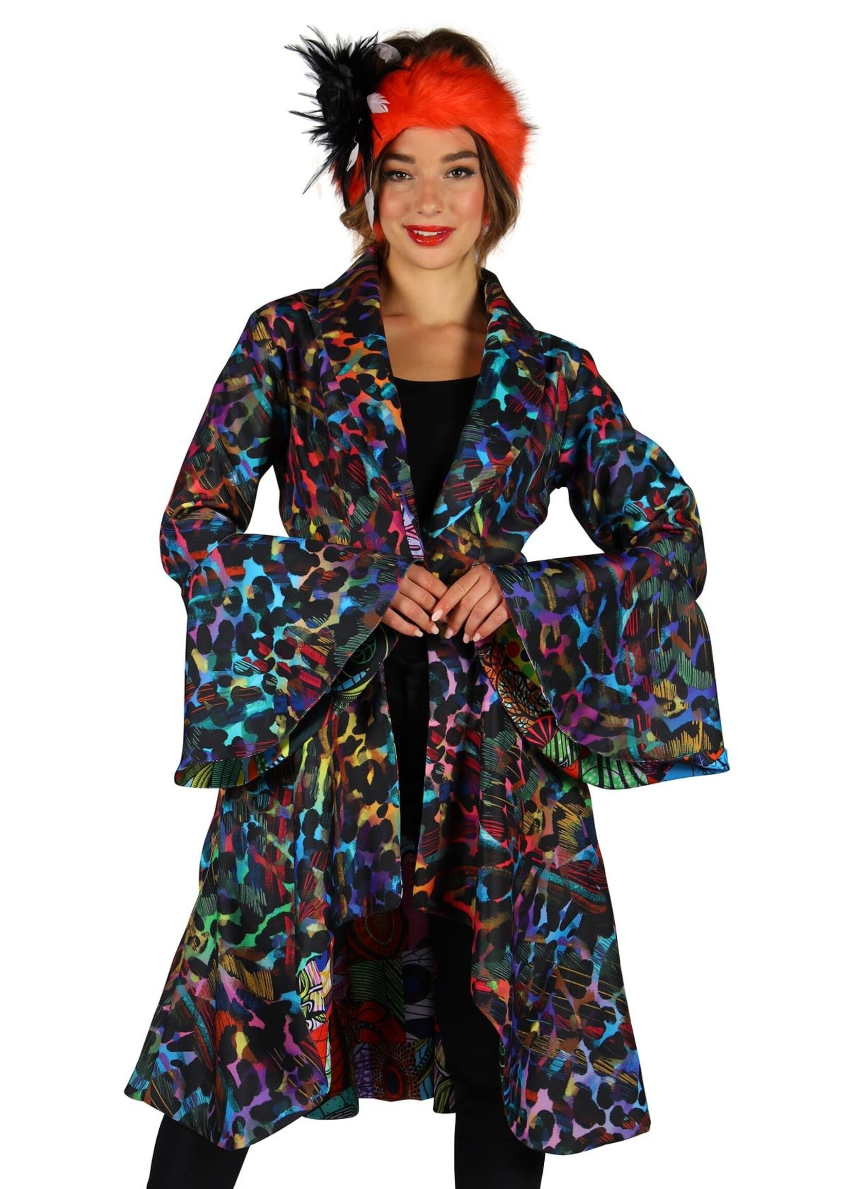 Feestkleding Breda Damesjas "Inside out" Mix van kleuren