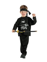 Feestkleding Breda Kinderkostuum Black Ninja