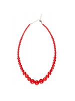 Feestkleding Breda Ketting kralen rood