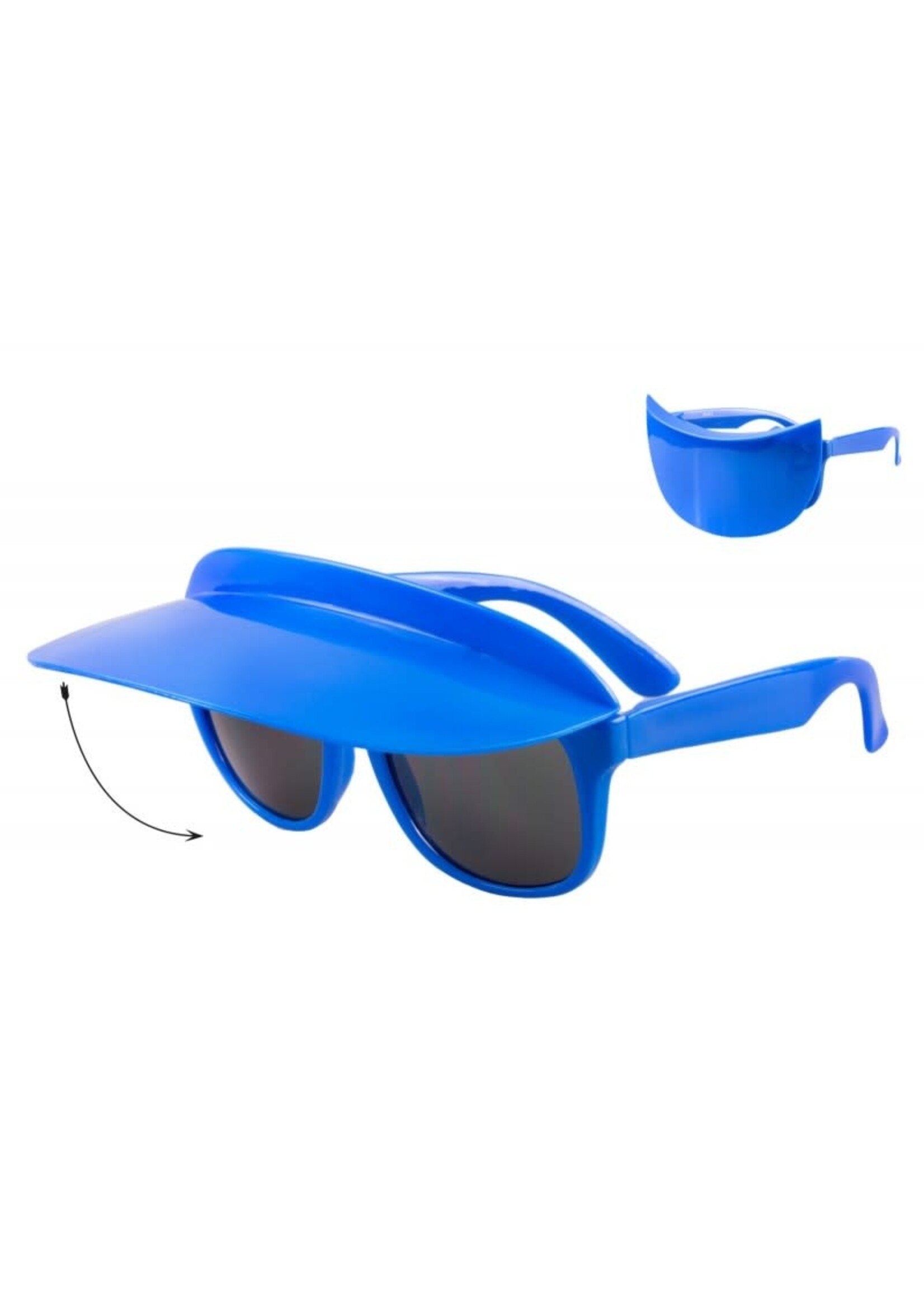 Wilbers & Wilbers Bril met zonneklep blauw