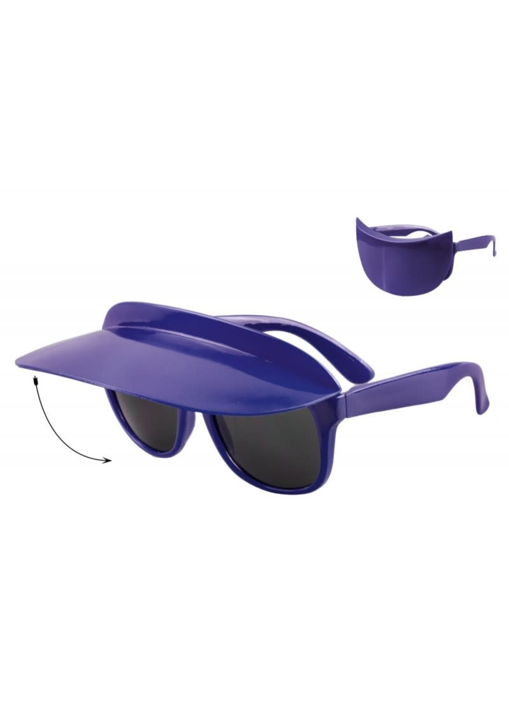 Wilbers & Wilbers Paarse bril met zonneklep