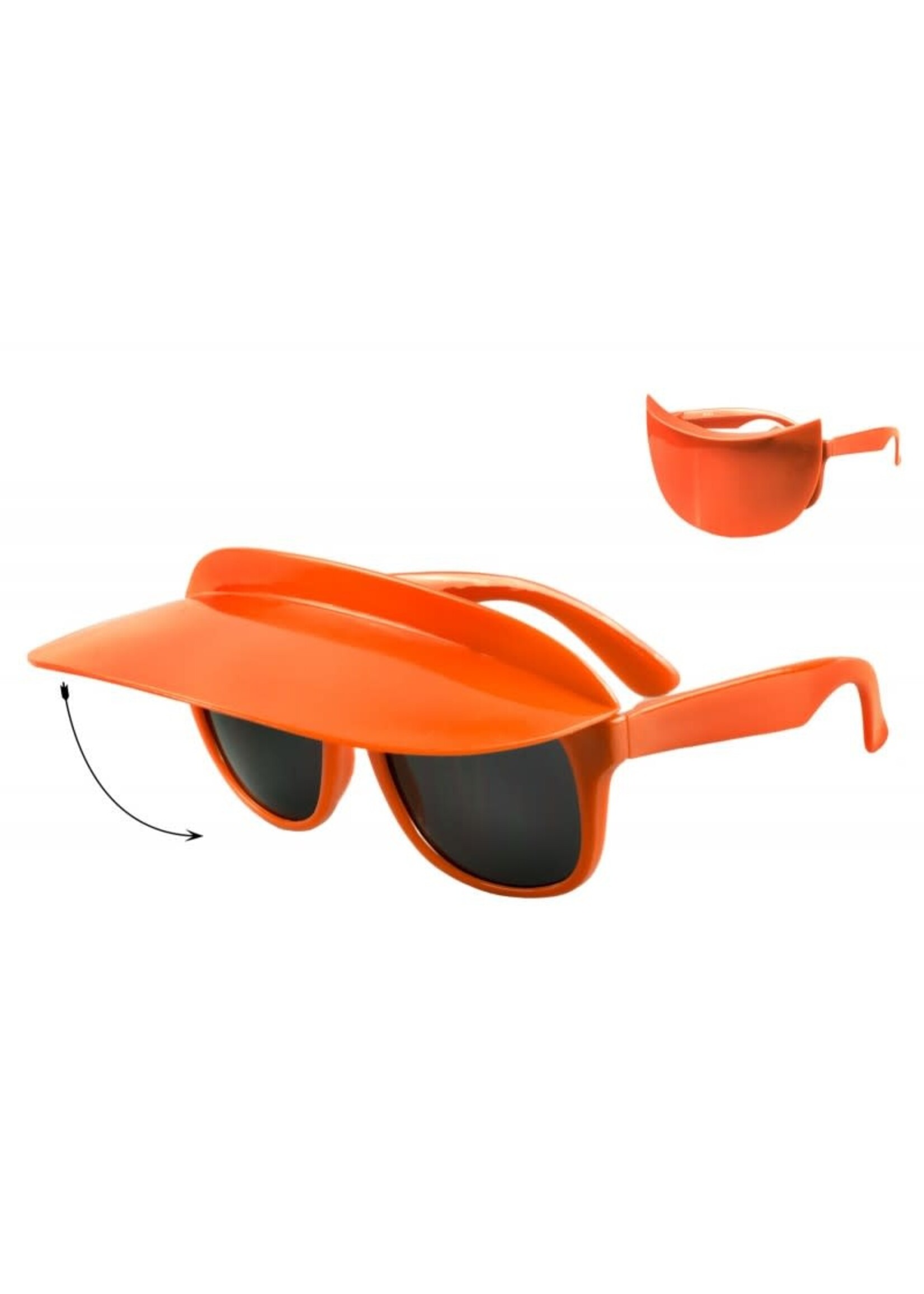 Wilbers & Wilbers Bril oranje met zonneklep