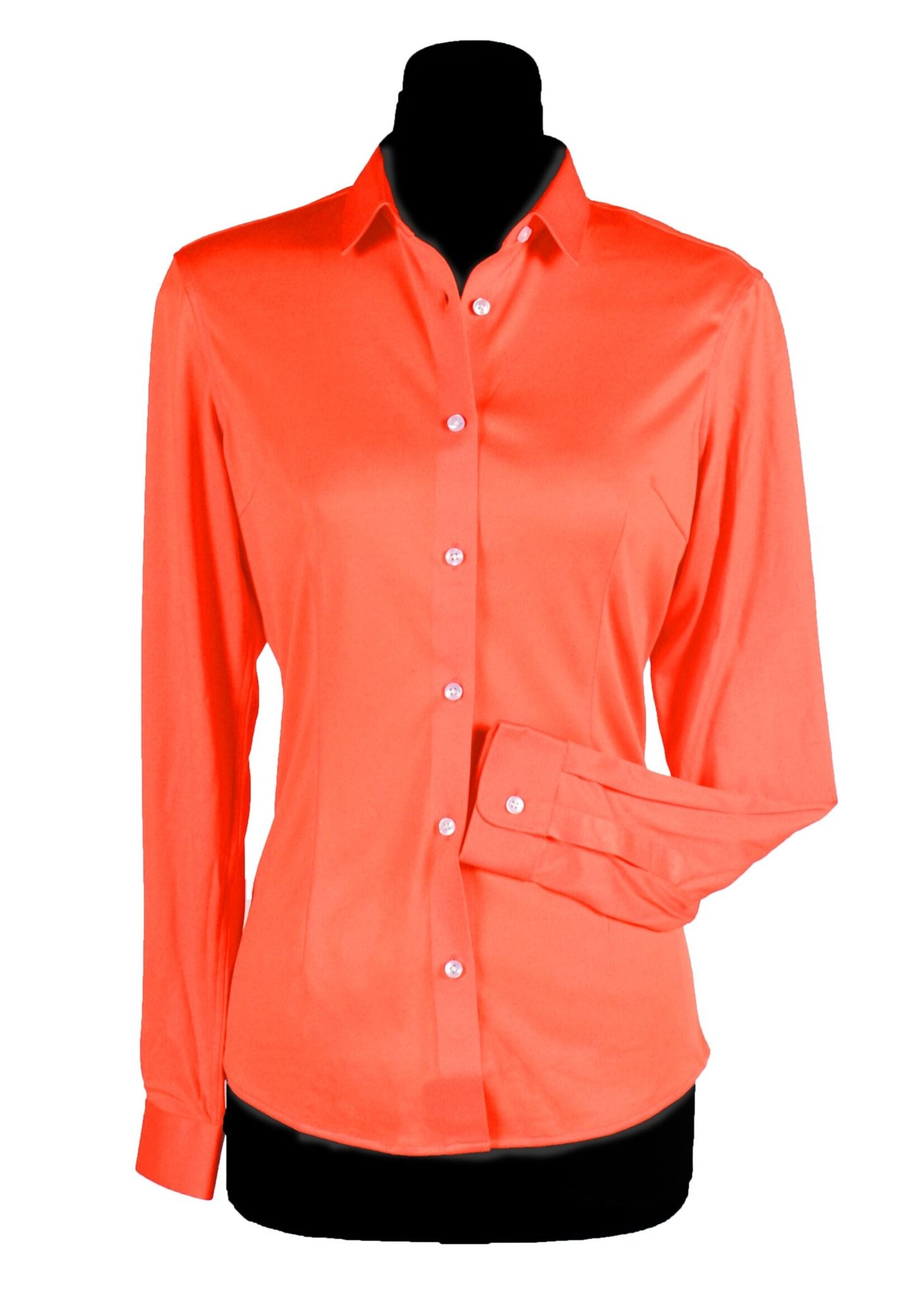 Feestkleding Breda Damesblouse "Basic colours" Neonoranje