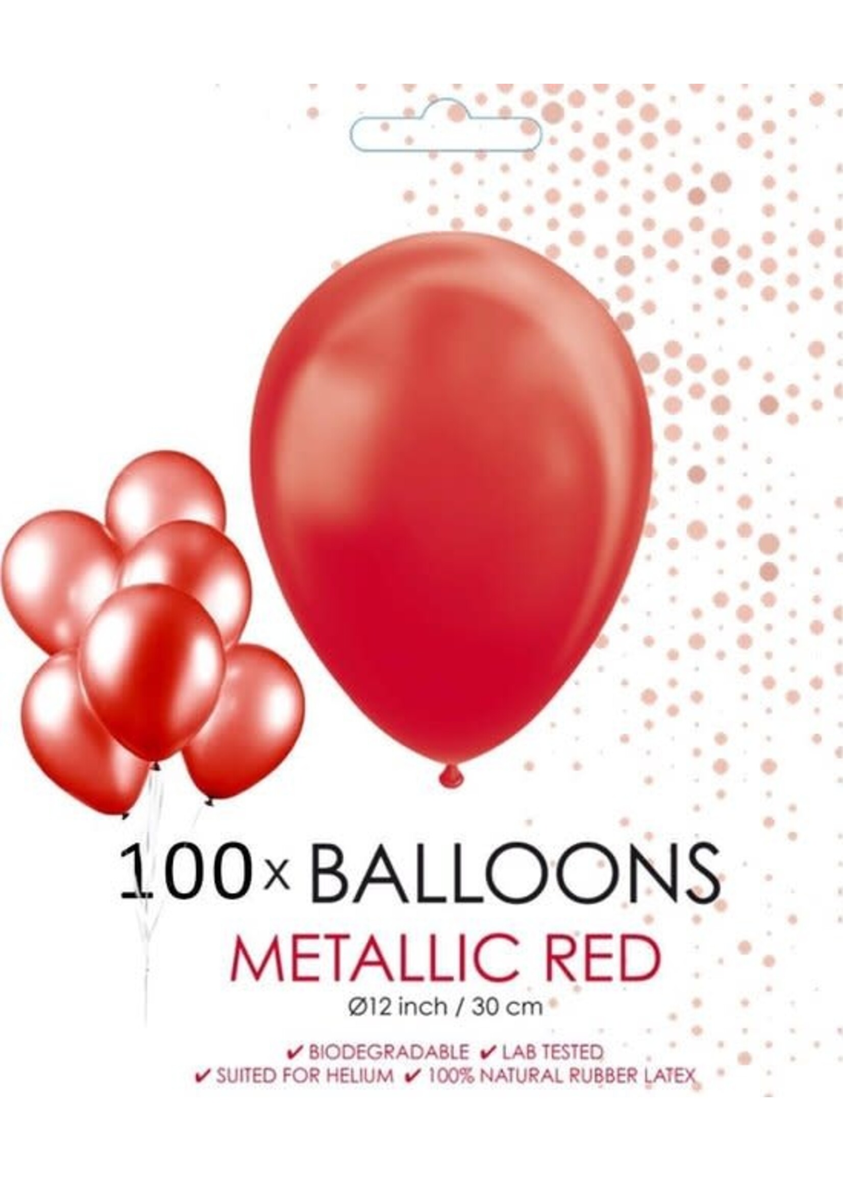 Feestkleding Breda Rode latex ballonnen 100 stuks