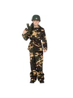 Feestkleding Breda Camouflage groen kind