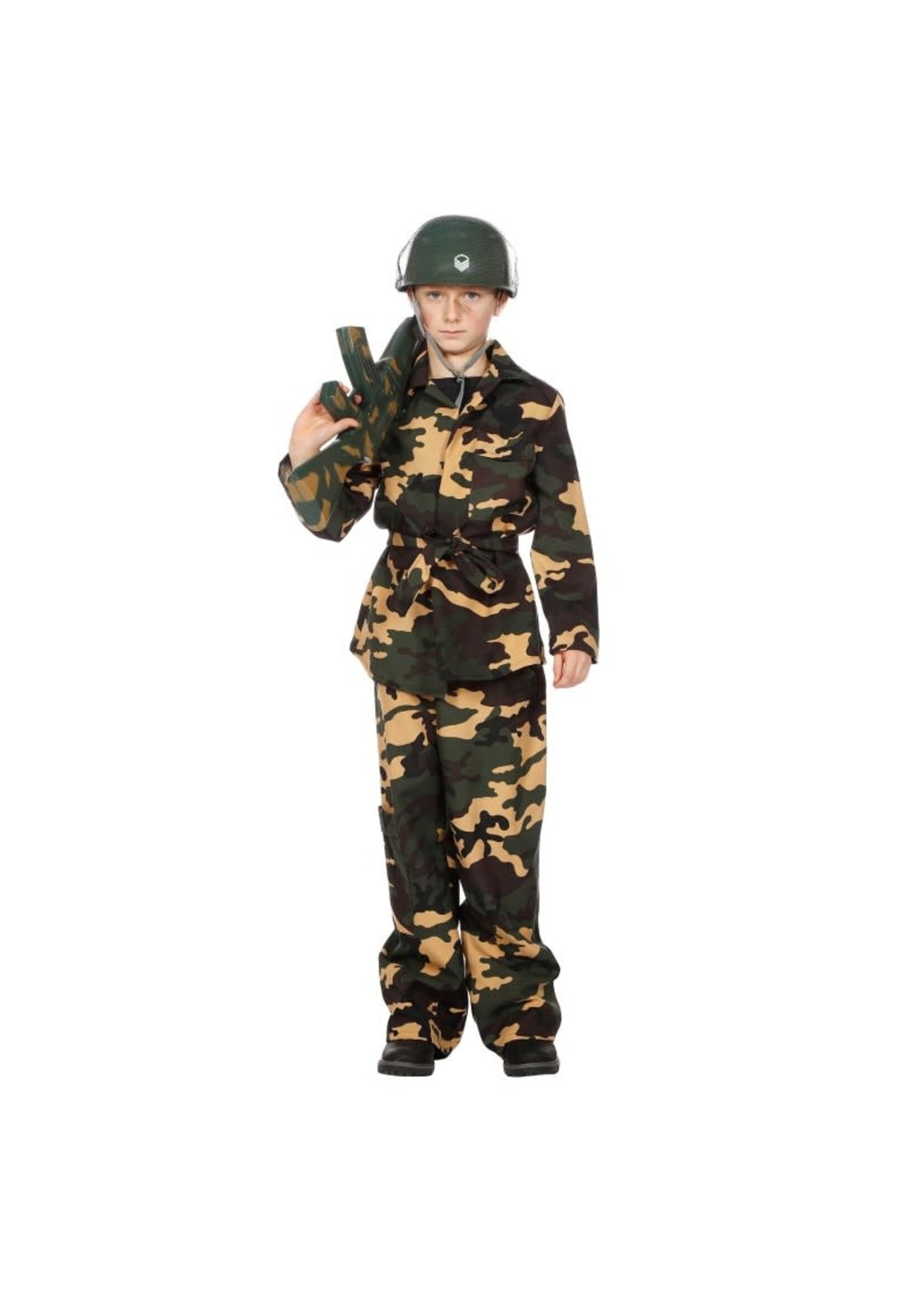 Feestkleding Breda Camouflage groen kind