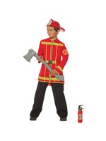 Feestkleding Breda Brandweerjas rood