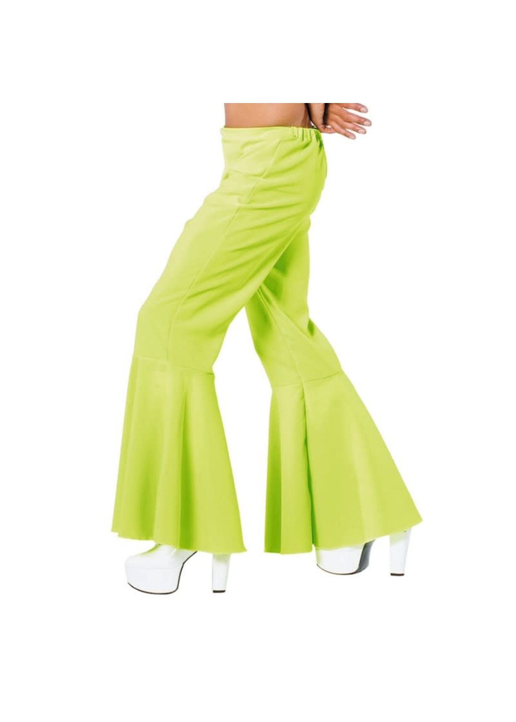 Feestkleding Breda Hippie broek bi-stretch Neon Groen