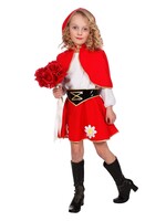 Feestkleding Breda Jurkje met rode cape kinderen