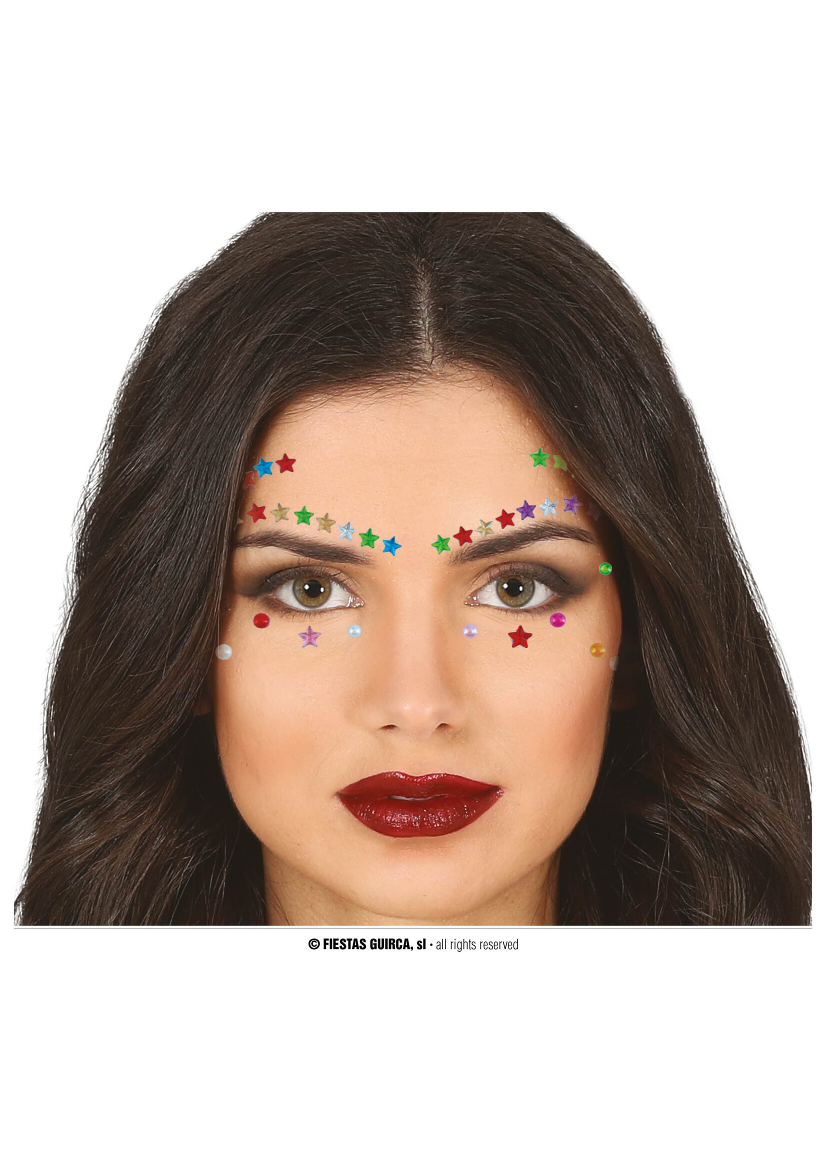 Fiestas Guirca Gezichtsjuwelen wimpers & wenkbronnen