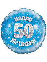 Sempertex Folieballon 50 jaar Blauw