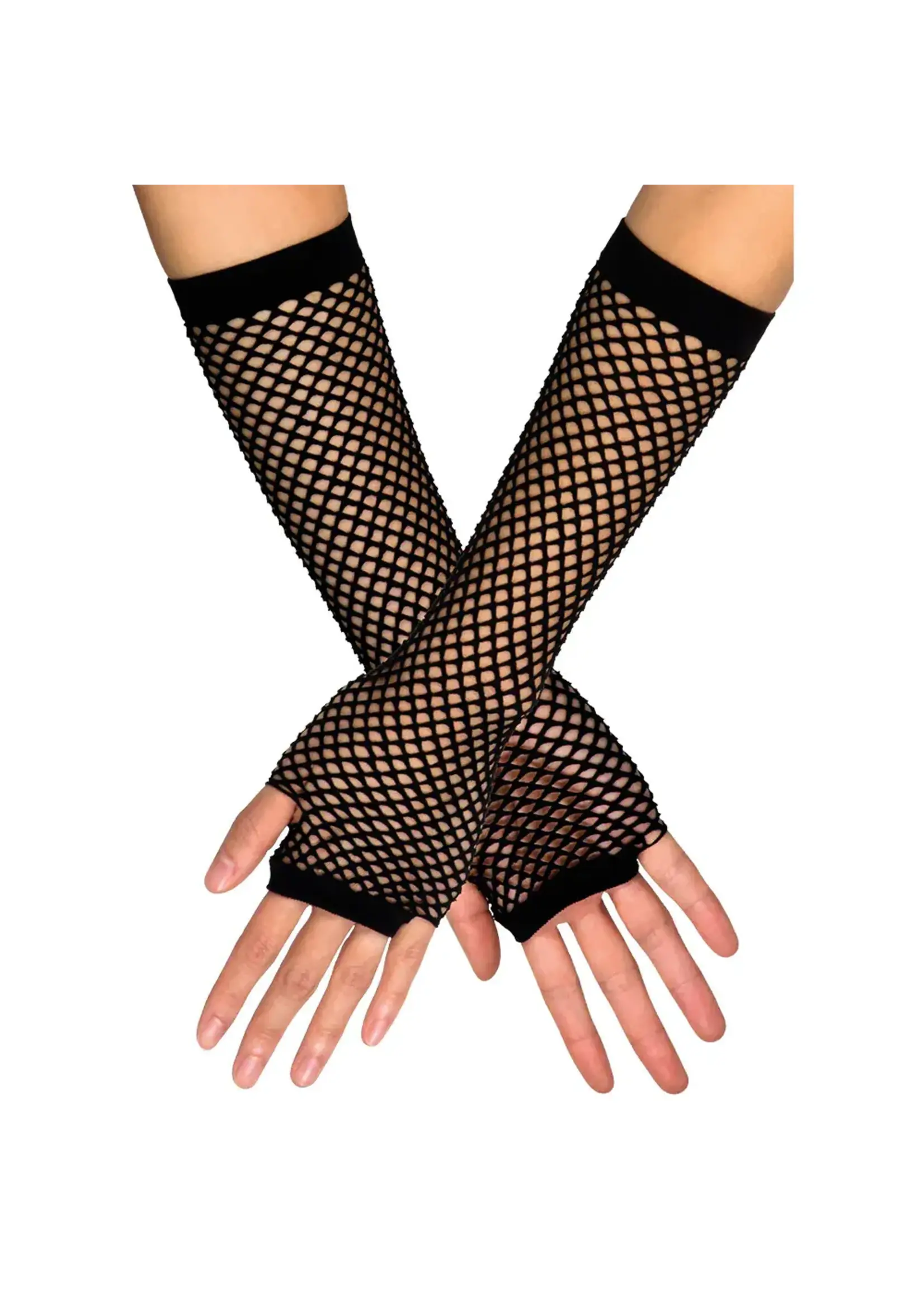 Feestkleding Breda Handschoenen elleboog New York zwart