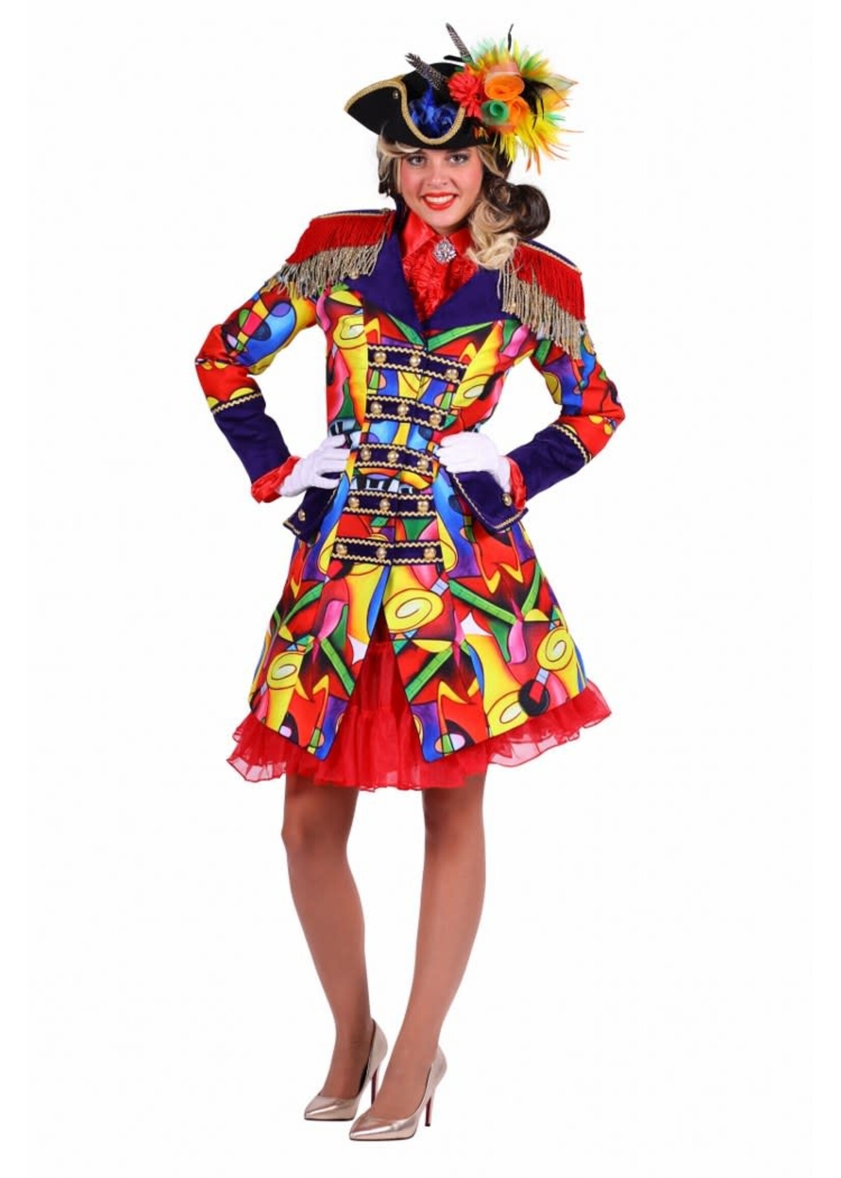 Thetru Print  jas dame " Celebration " muziek