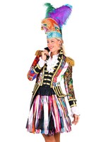 Feestkleding Breda Jas dame ''Mix it up'', Mix van kleuren