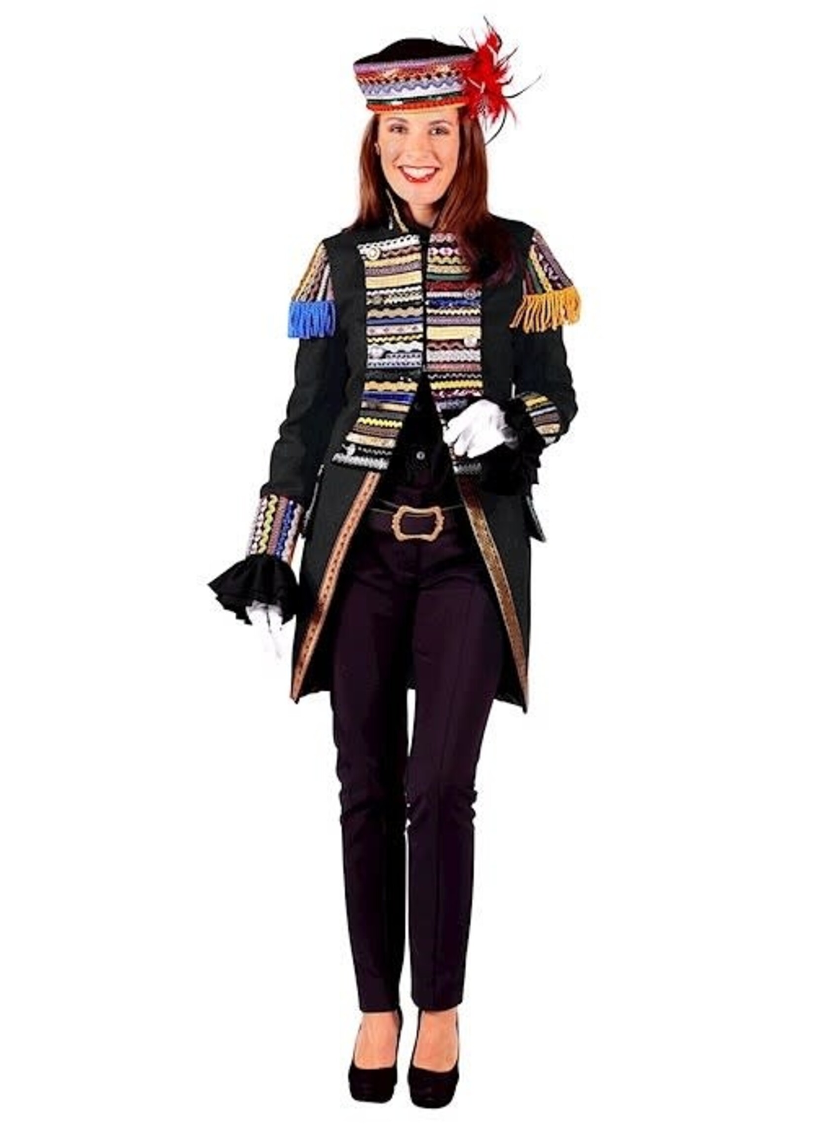 Thetru Jas dame " Ribbon Chaos " zwart