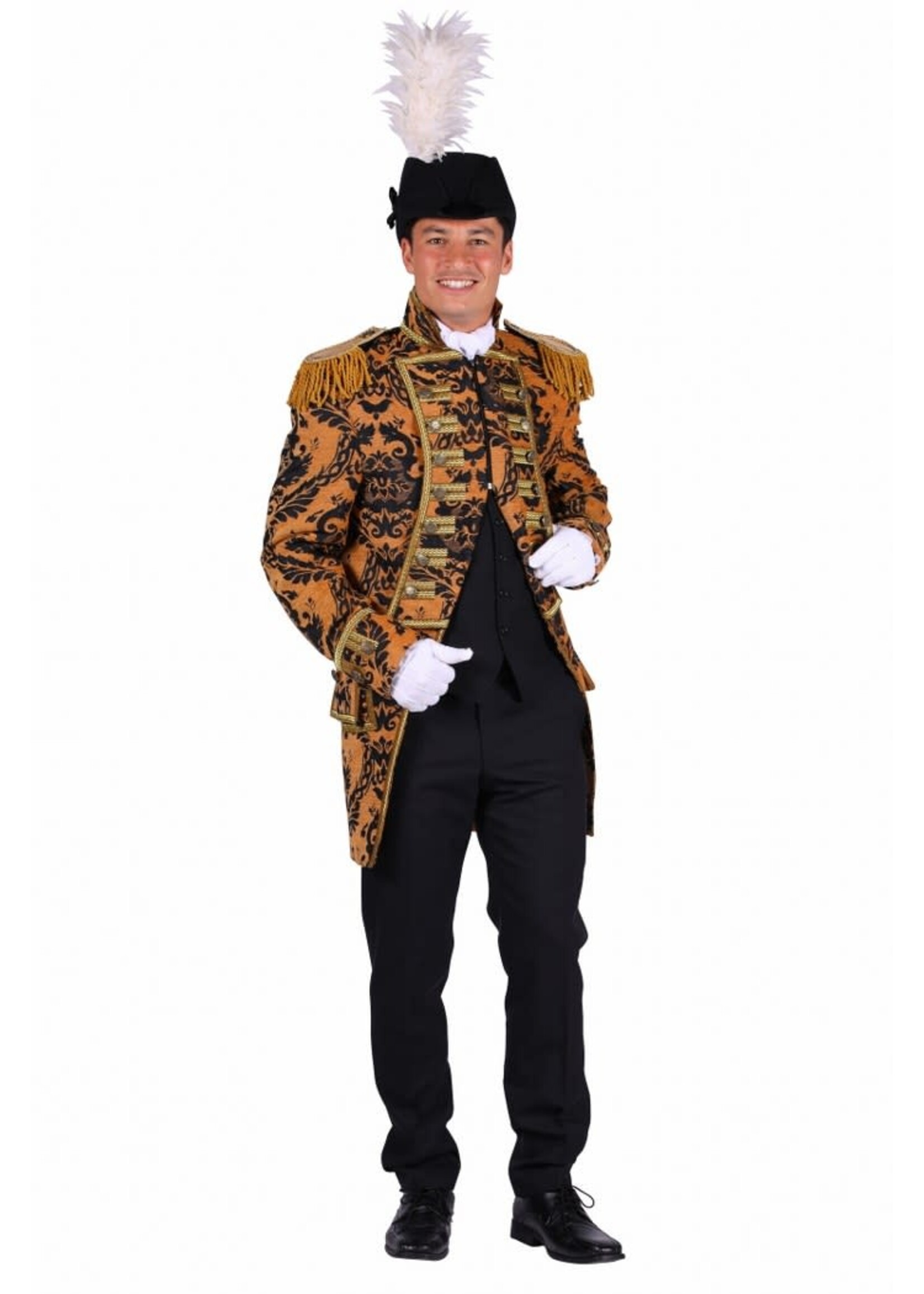 Thetru Jas heer ''Nelson brocaat'', Koper-Zwart