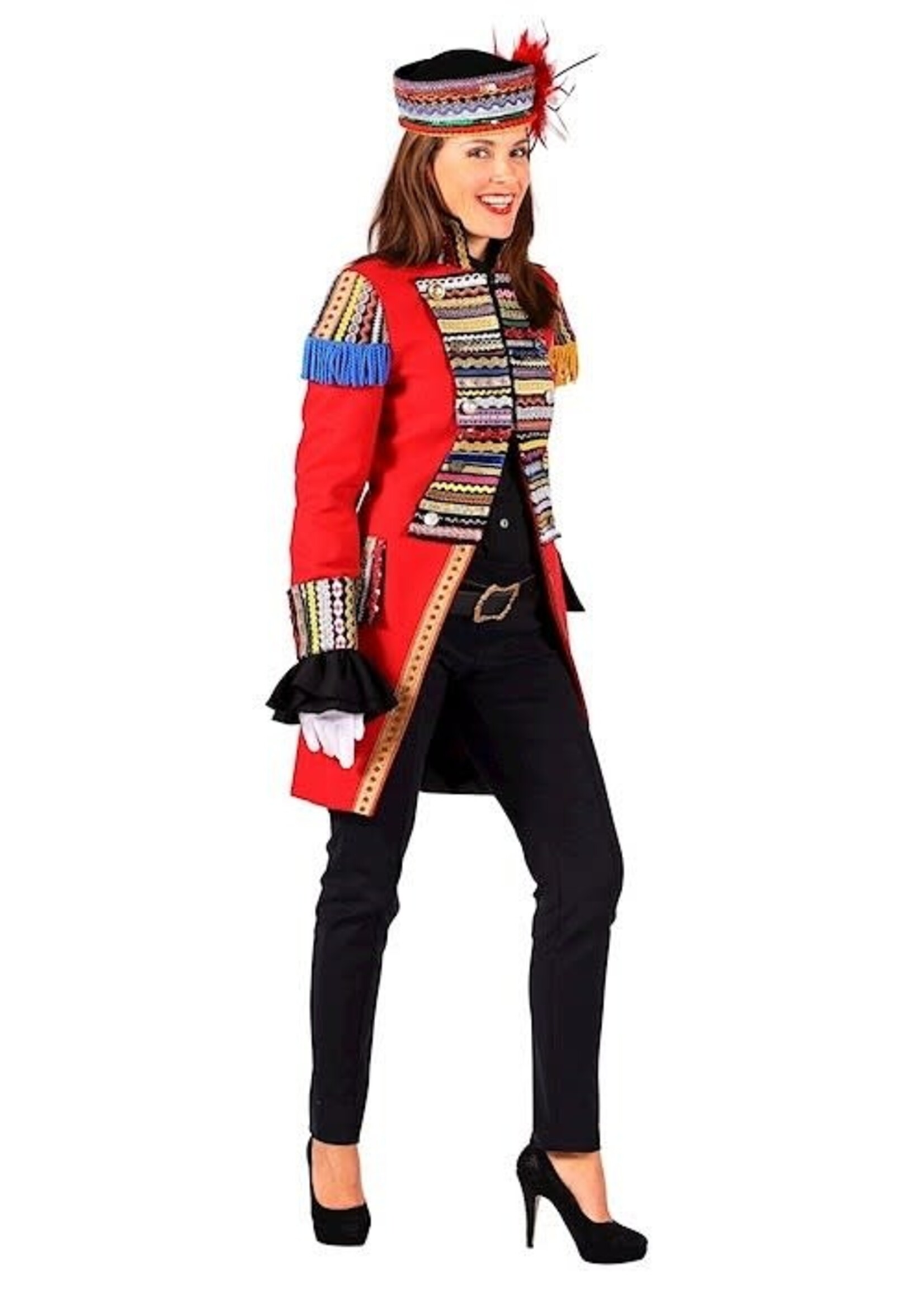 Thetru Jas dame " Ribbon Chaos " rood