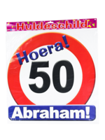 Feestkleding Breda Huldeschild verkeersbord Abraham