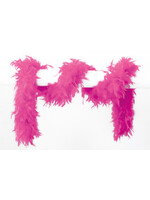 Feestkleding Breda Boa neon roze 180 cm 65 gram