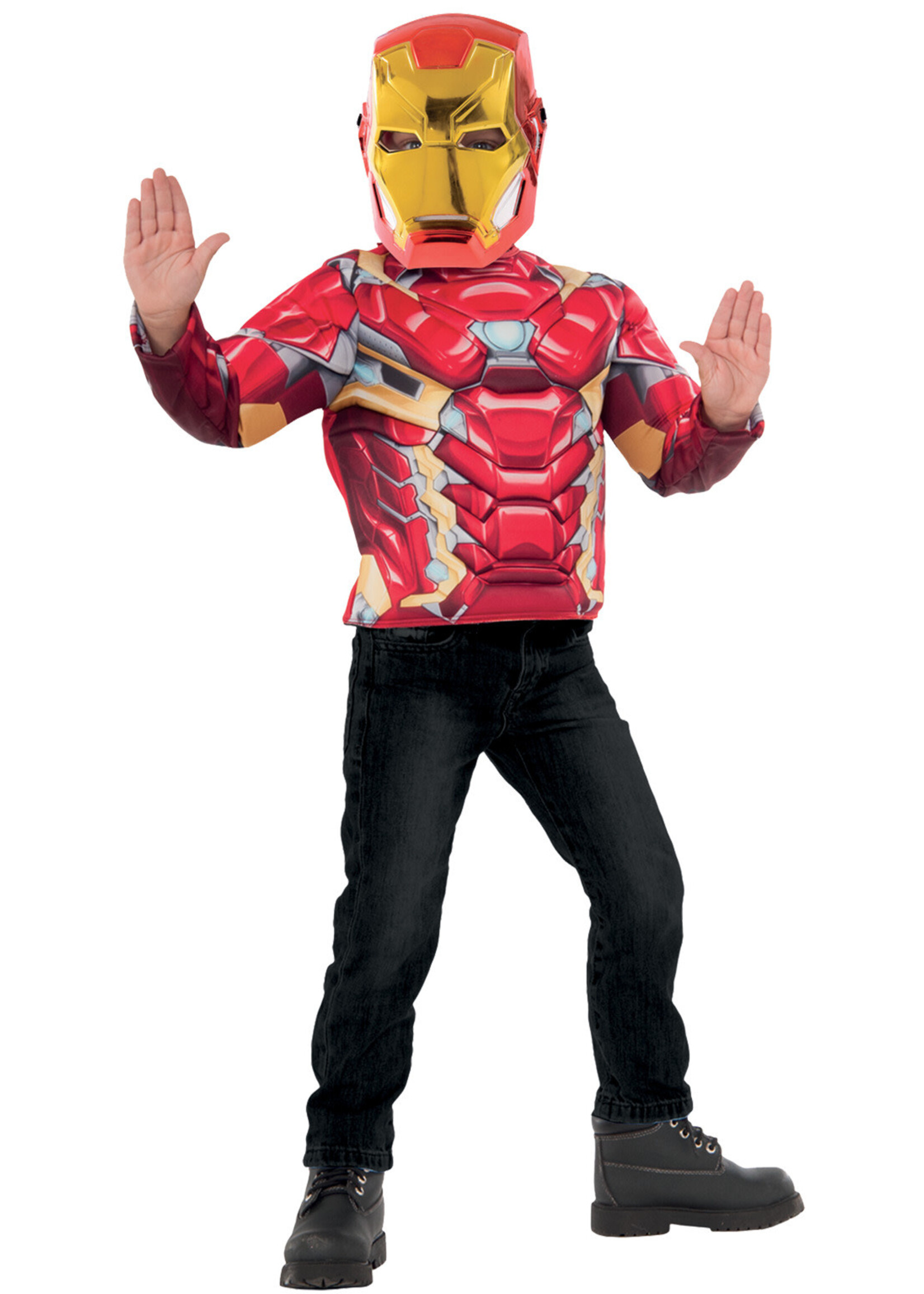 Feestkleding Breda Iron Man Kostuum Top en Masker Kind
