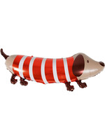 Feestkleding Breda Folieballon in de vorm van een hond 88 x 35 cm