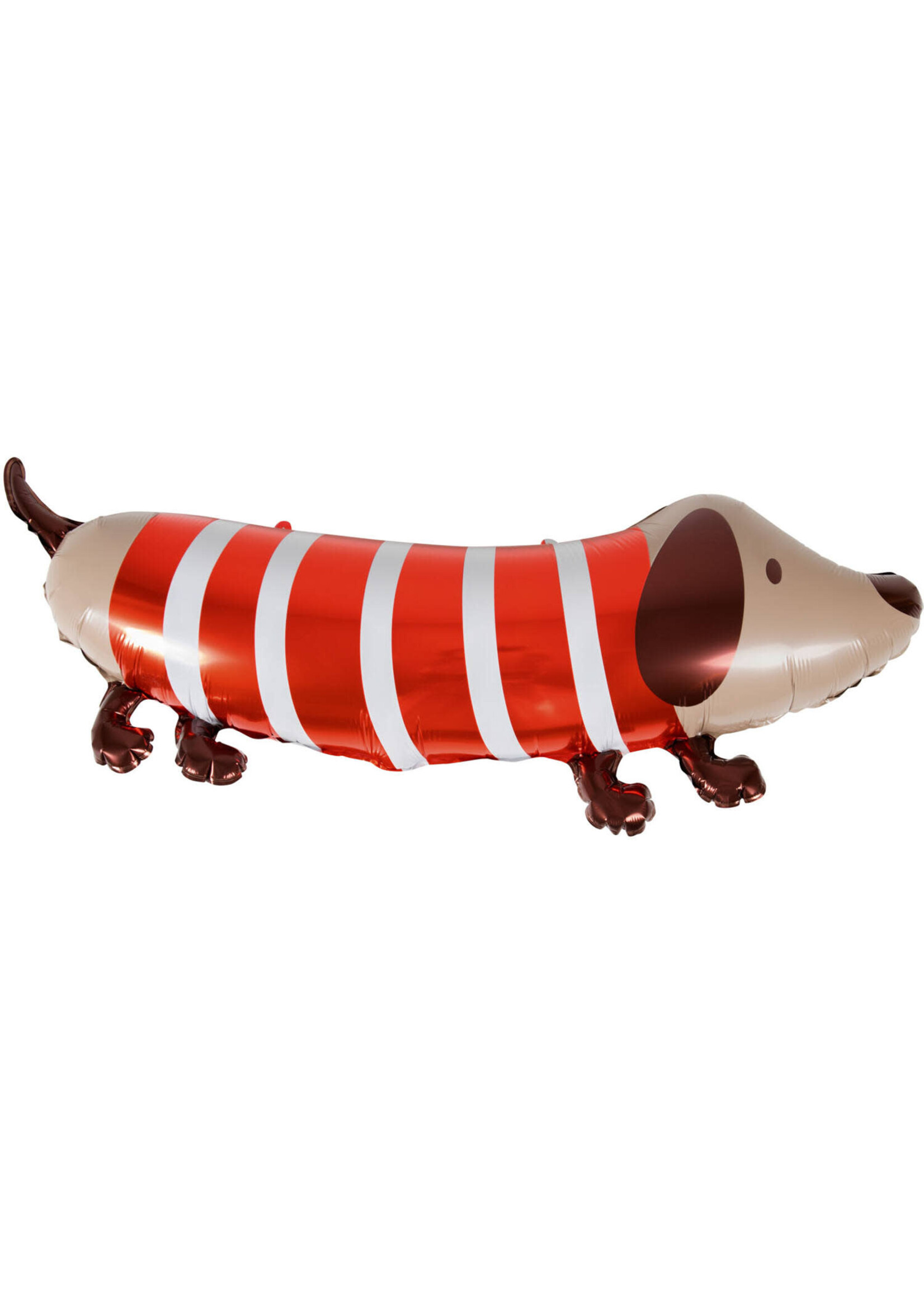 Feestkleding Breda Folieballon in de vorm van een hond 88 x 35 cm