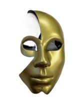 Feestkleding Breda Masker half gezicht goud