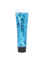 Feestkleding Breda Glitter gel blauw