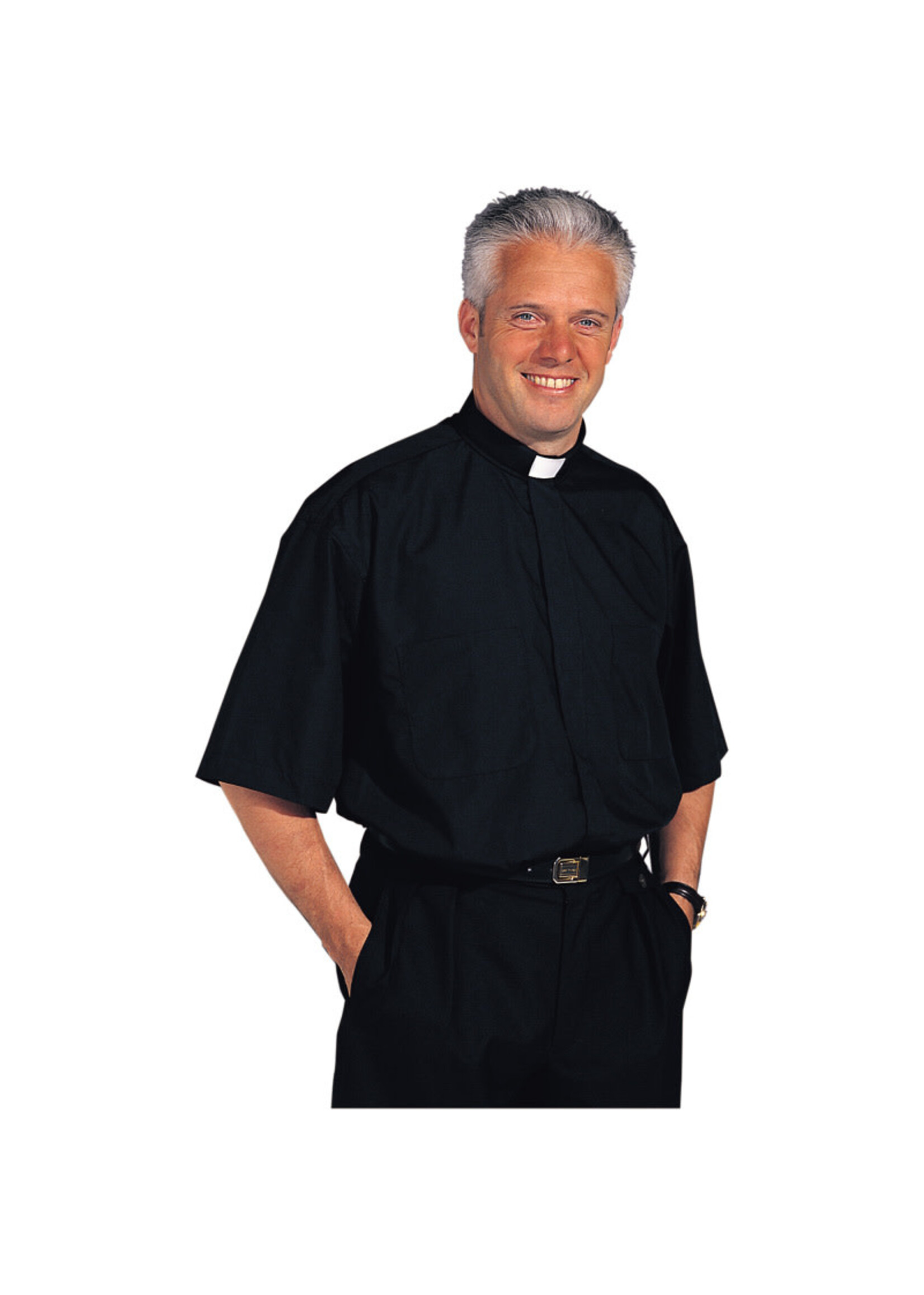 Feestkleding Breda Overhemd Priester korte mouw
