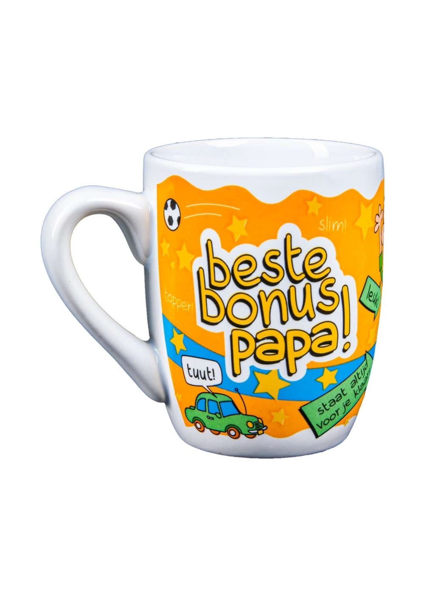Feestkleding Breda Mok cartoon bonus papa