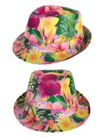 Feestkleding Breda Hawaii hoed roze