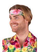 Feestkleding Breda Hawaii bandana roze