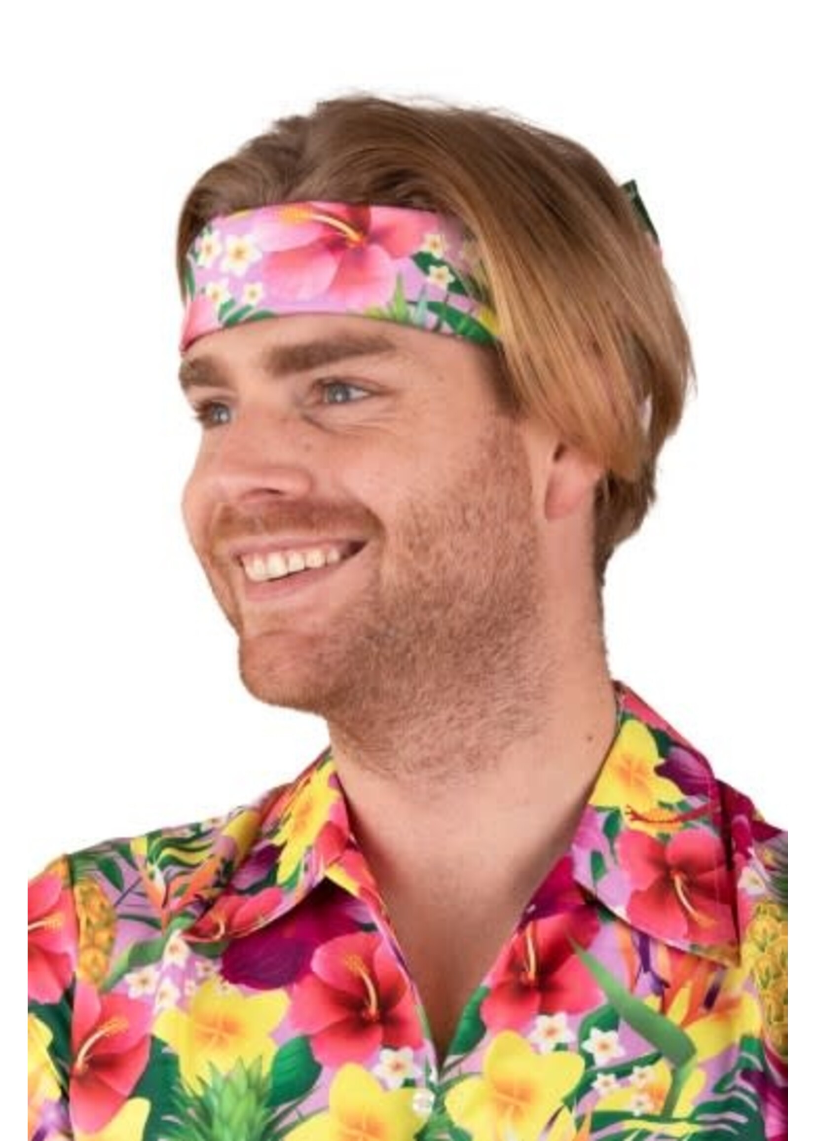 Feestkleding Breda Hawaii bandana roze