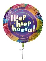 Feestkleding Breda Folie ballon hiep hiep hoera