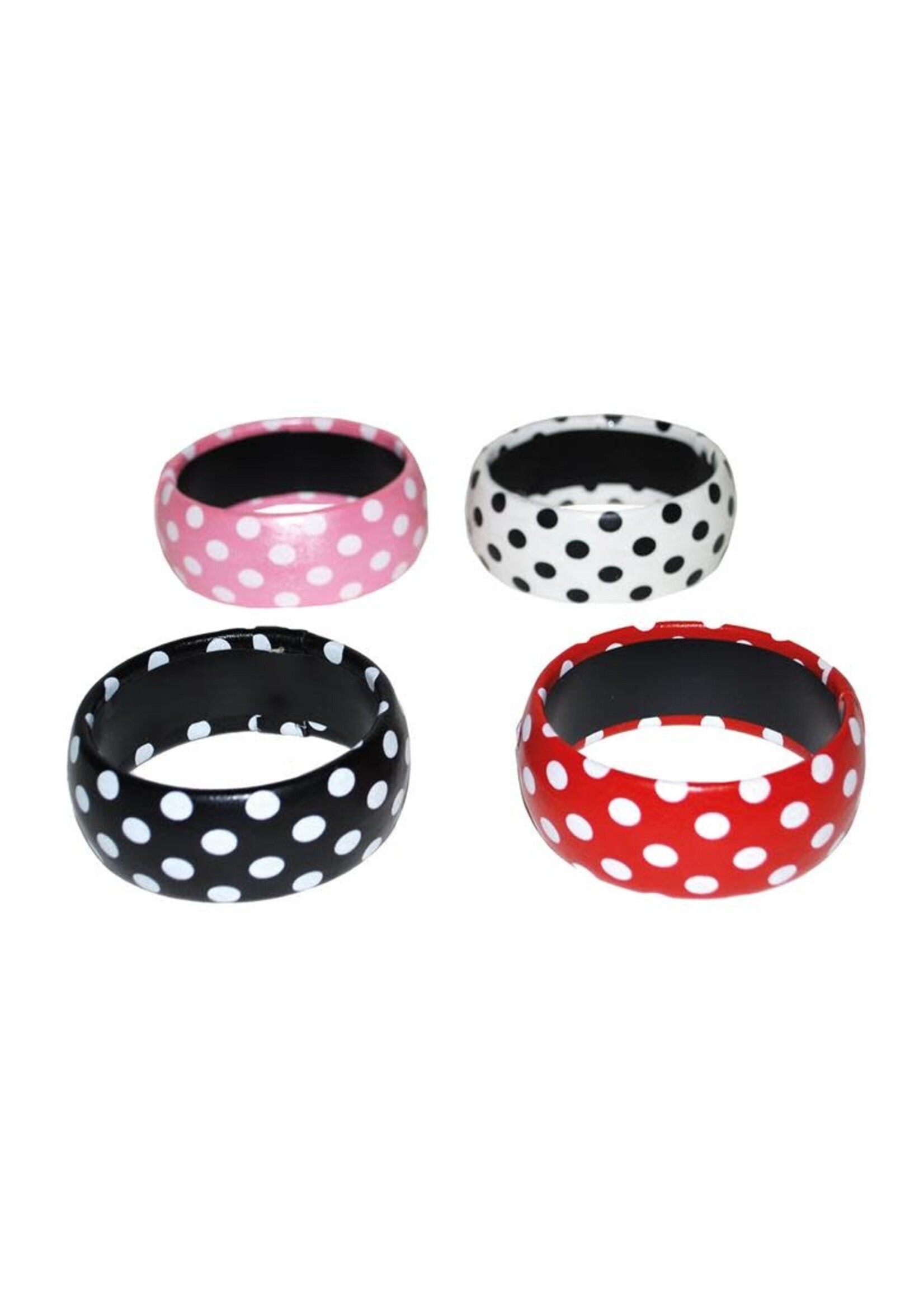 Feestkleding Breda Armband Polka Dots Wit