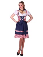 Feestkleding Breda Dirndljurk "Edelweiss" Rood-Wit