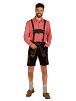 Feestkleding Breda Tiroler broek "Jonas" Donkerbruin