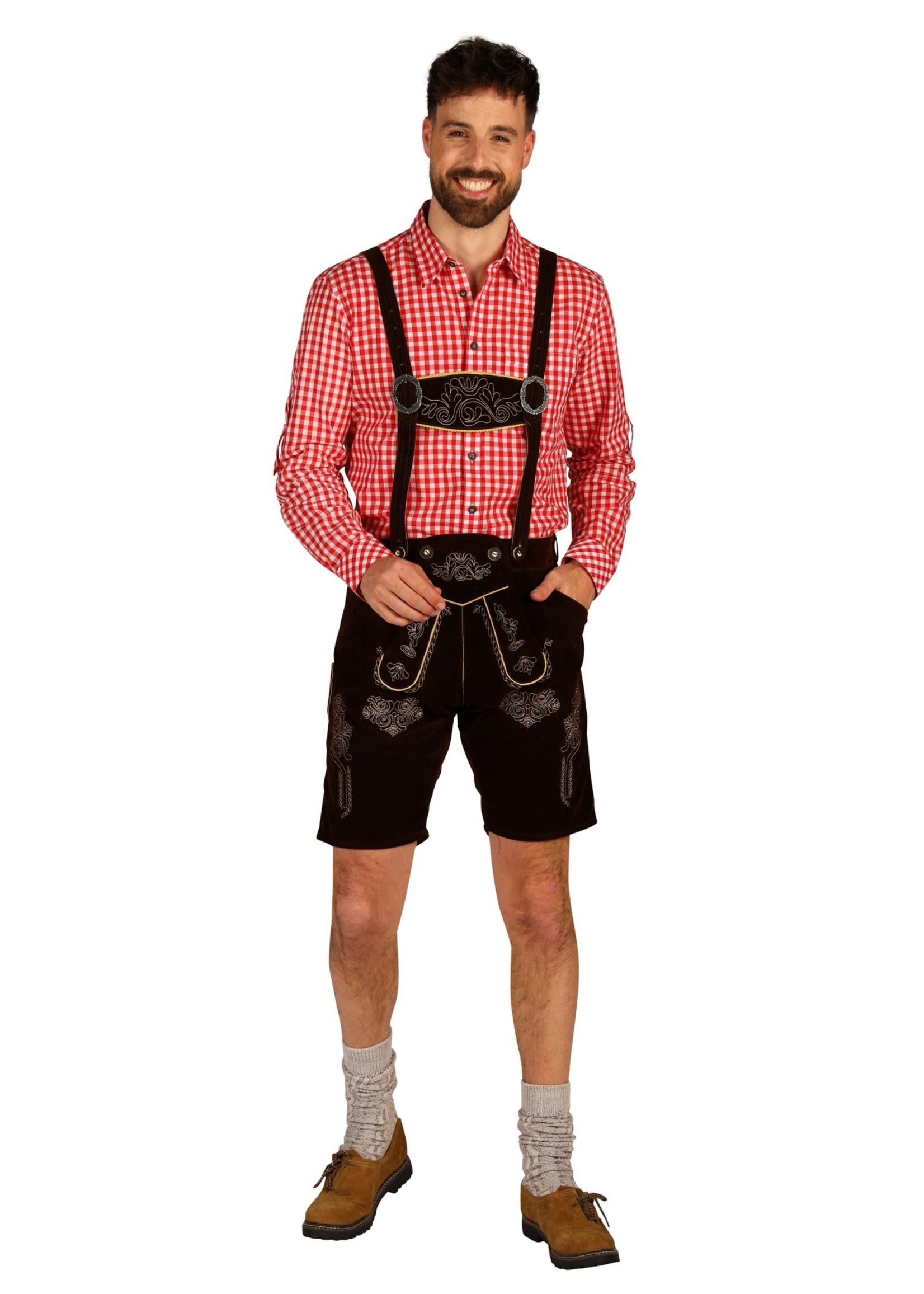 Thetru Tiroler broek "Jonas" Donkerbruin