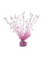 Feestkleding Breda Ballongewicht roze glans sterretjes